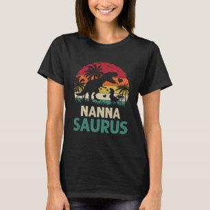 mb Vintage Nanna Saurus  Dino Father s Day Mother  T-Shirt