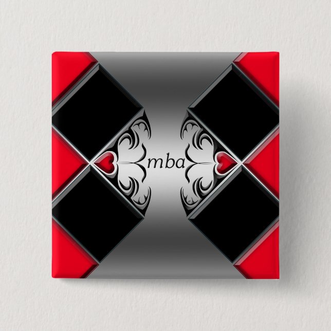 mba 15 cm square badge (Front)