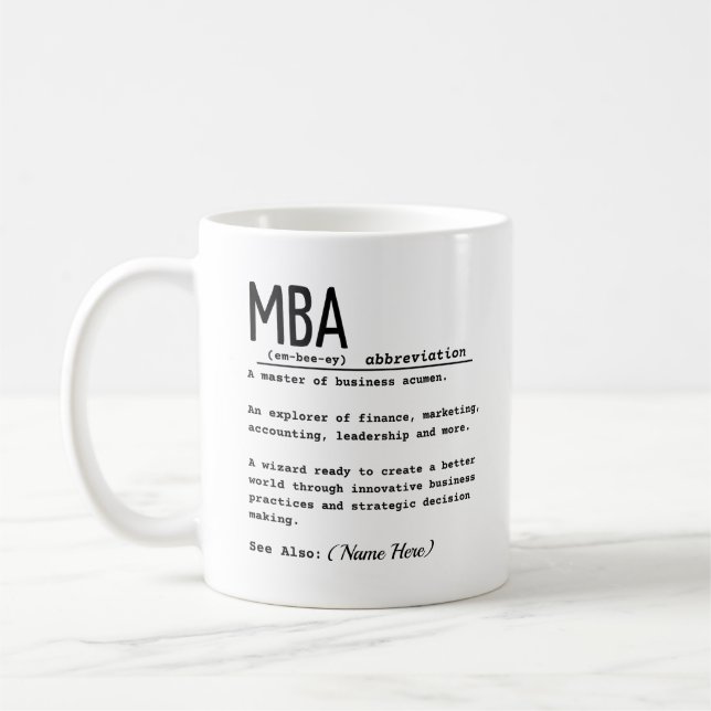 MBA COFFEE MUG (Left)