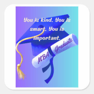 MBA Gift Square Sticker