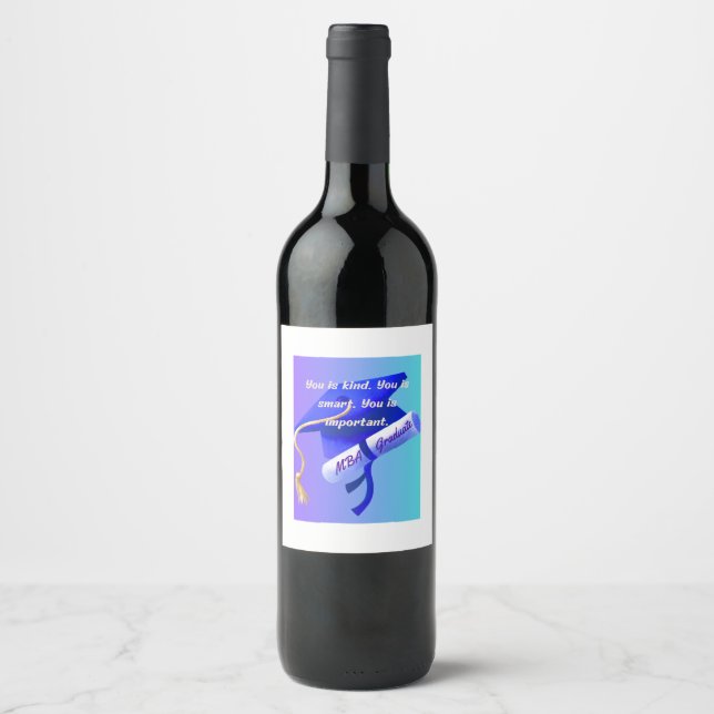 MBA Gift Wine Label (Front)