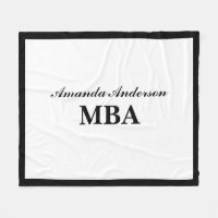 MBA Graduation Personalised Name