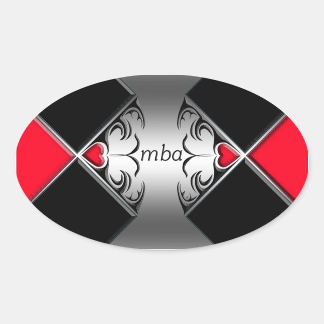 mba oval sticker (Front)