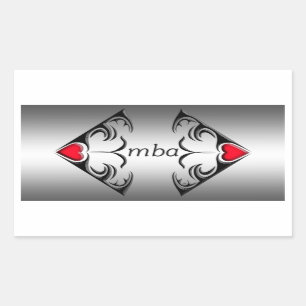 mba rectangular sticker