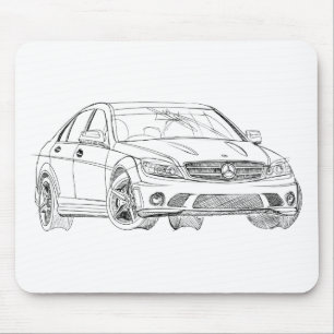 MBAMG C63 2008 MOUSE MAT