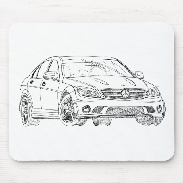 MBAMG C63 2008 MOUSE MAT (Front)