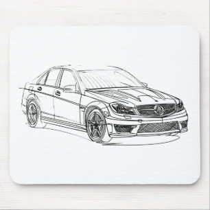 MBAMG C63 Sedan2 2012 Mouse Mat