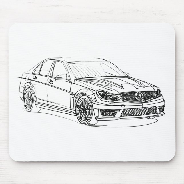 MBAMG C63 Sedan2 2012 Mouse Mat (Front)