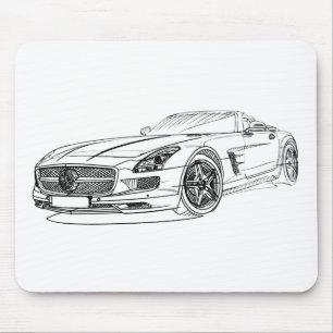 MBAMG SLS Roadster 2012 Mouse Mat