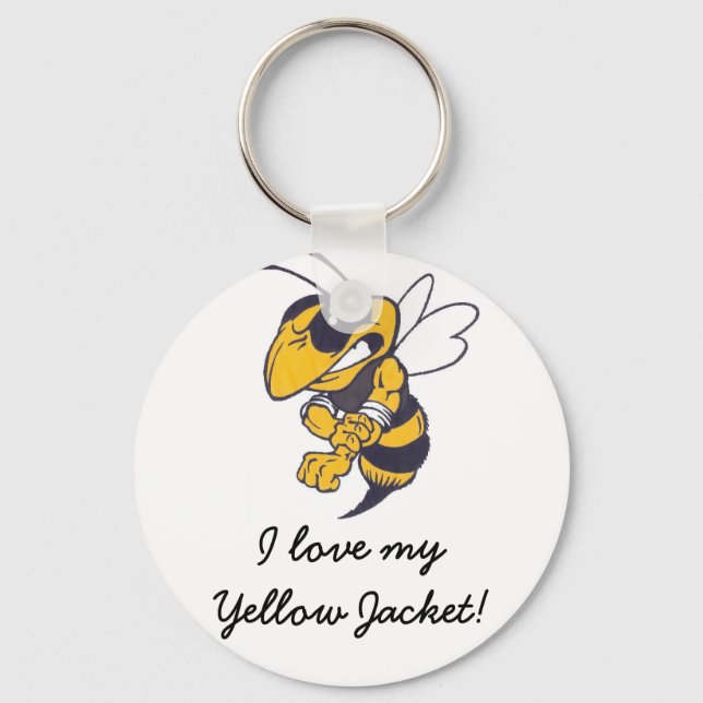 Mbrfl Yellow Jackets Under 10 Key Ring (Front)