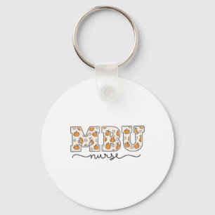 Mbu Nurse Pumpkin Fall Mother Key Ring