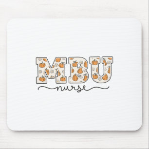 Mbu Nurse Pumpkin Fall Mother  Mouse Mat