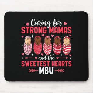 Mbu valentine mother baby nurse valentines day mouse mat