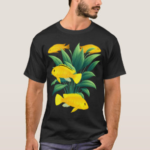 Mbuna Cichlids Fish Yellow Lab African Cichlid Fre T-Shirt