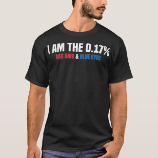 MC1R I Am The 017 Percent Red Hair Blue Eyes Funny T-Shirt
