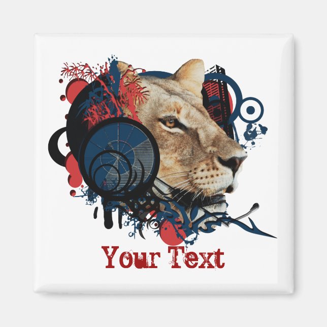 MC King announcer - safari fridge magnets (Front)