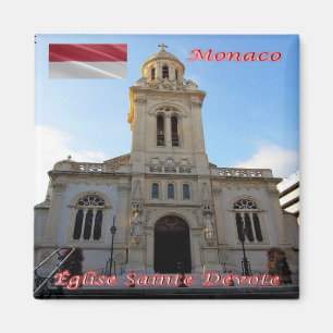 MC - Monaco - Monte Carlo - Church Sainte-Dévote Magnet