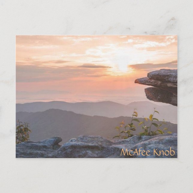 McAfee Knob postcard (Front)
