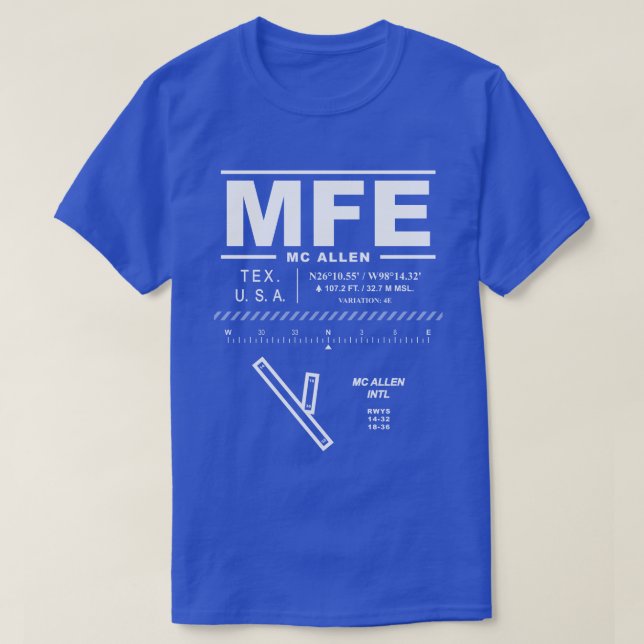 McAllen International Airport MFE T-Shirt (Design Front)