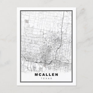 McAllen Map Postcard