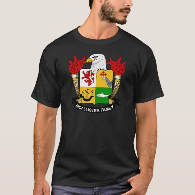 McAllister Family Crest T-Shirt (Front)