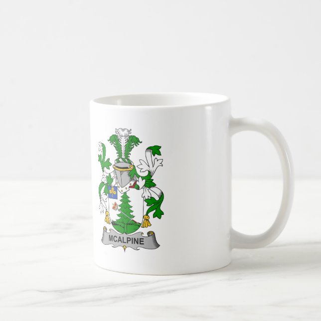 McAlpine Family Crest Coffee Mug (Right)