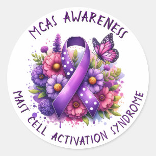 MCAS Mast Cell Activation Syndrome Awareness  Classic Round Sticker