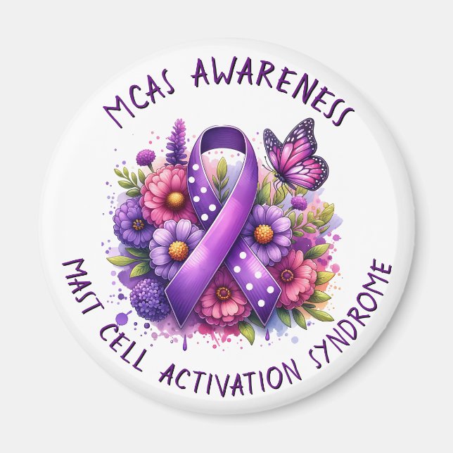 MCAS Mast Cell Activation Syndrome Awareness  Magnet (Front)