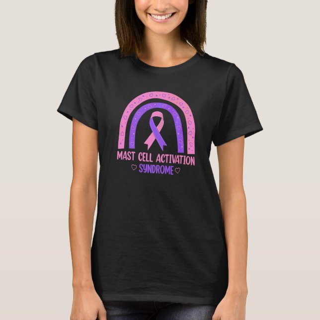 Mcas Mast Cell Activation Syndrome Awareness Ribbo T-Shirt (Front)