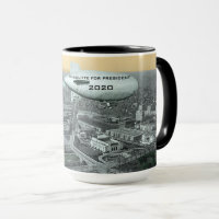 McAuliffe for President 2020 comic mug blimp DC