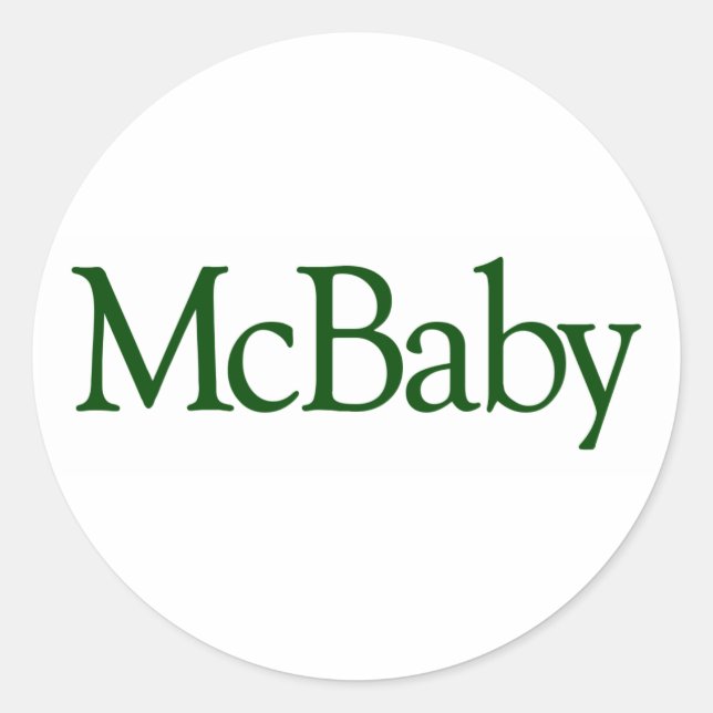 Mcbaby Classic Round Sticker (Front)