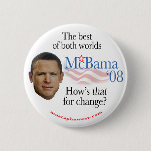 McBama '08 6 Cm Round Badge
