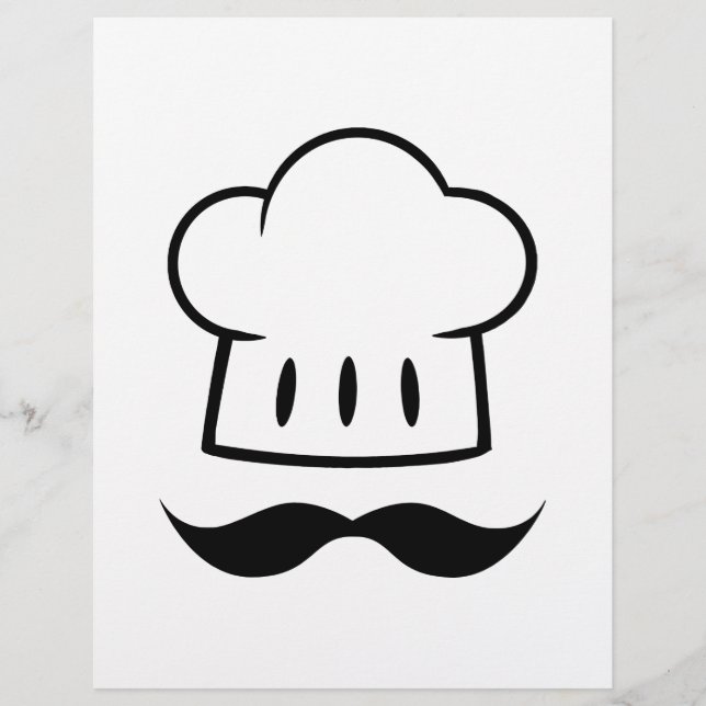 MCBHM CARTOON GRAPHIC LOGO MASTER CHEF HAT BAKER B FLYER (Front)