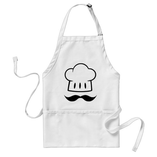 MCBHM CARTOON GRAPHIC LOGO MASTER CHEF HAT BAKER B STANDARD APRON (Front)