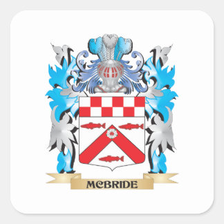 Mcbride Coat of Arms - Family Crest Square Sticker