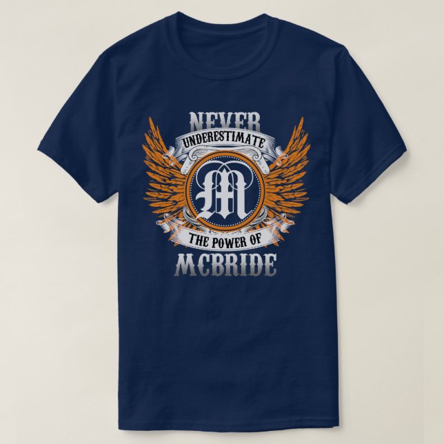 Mcbride Name Shirt Never Underestimate The Power O (Design Front)