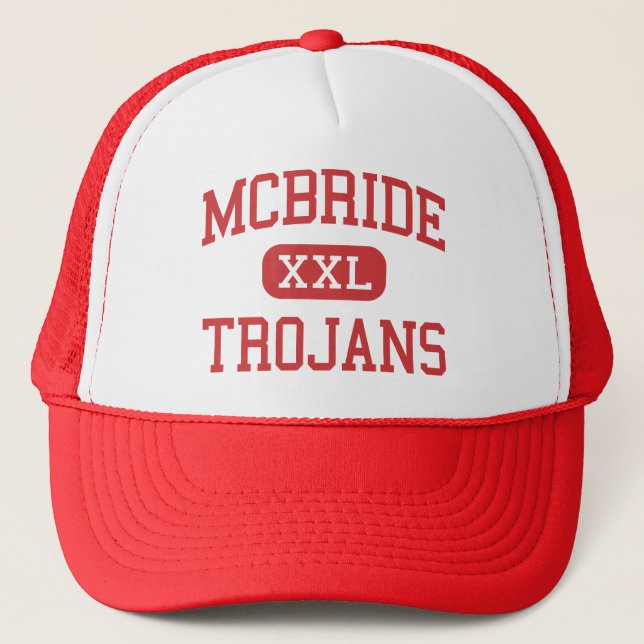 McBride - Trojans - Middle - Muscle Shoals Alabama Trucker Hat (Front)