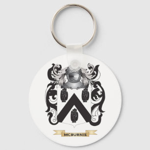 McBurnie Coat of Arms (Family Crest) Key Ring