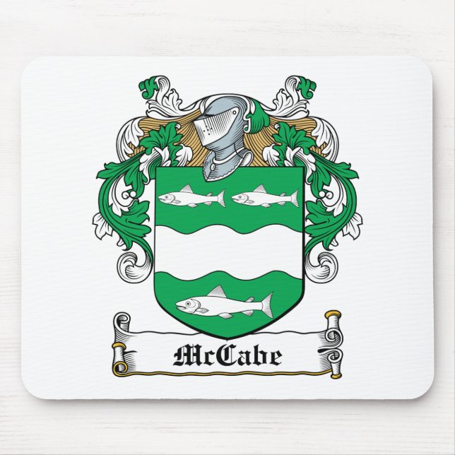 McCabe Family Crest Mouse Mat (Front)
