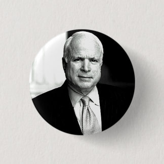 McCain B&W Button