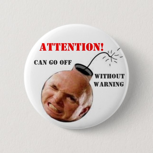 McCain Bomb-Head Button (Front)