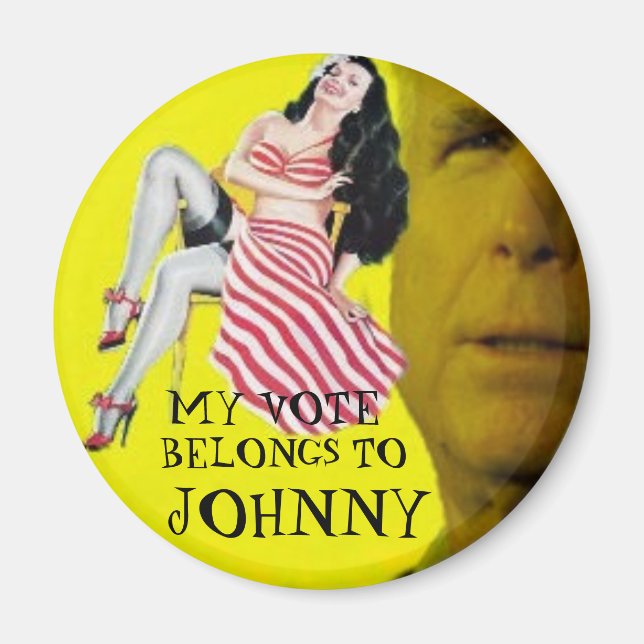 McCain Candystripe Pinup Magnet (Front)