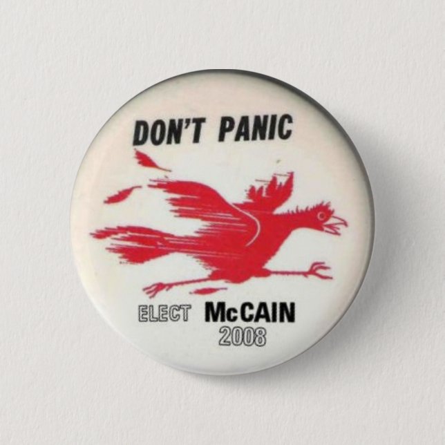 McCain Don't Panic Button (Front)