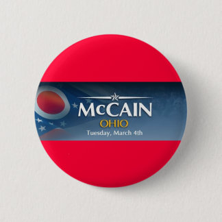McCain for Ohio 6 Cm Round Badge