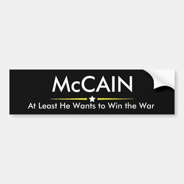 McCain for President Bumper Sticker (Front)