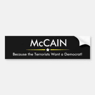 McCAIN for President Bumper Sticker