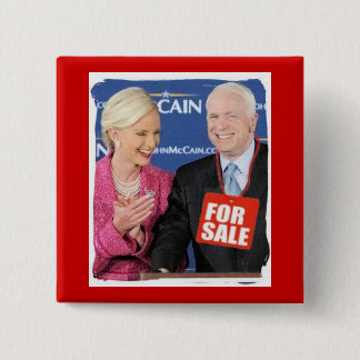 McCain For Sale Square Button
