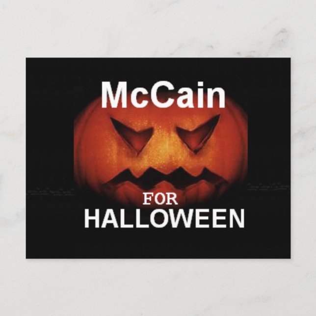 McCain HALLOWEEN Postcard (Front)