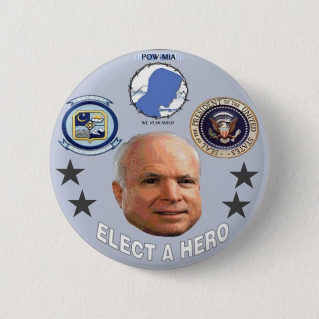McCain Hero Button (Front)