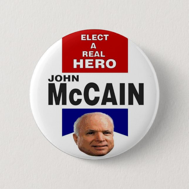 McCain Hero Ribbon Button (Front)